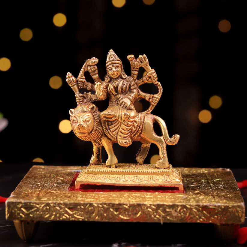 Brass Goddess Durga Idol – The Divine Tales